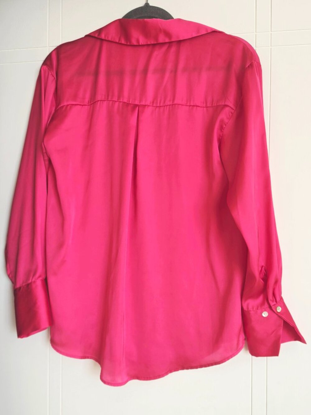 Zara hot pink satin shirt - Picture 10 of 10